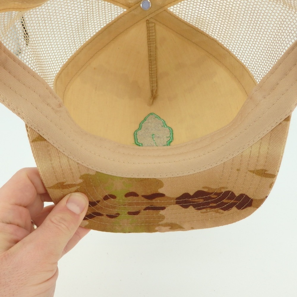 Grizzly Griptape Company Trucker Style Snapback Unisex Hat Sand Camouflage NWOT - Picture 12 of 12